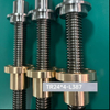 Diameter 24mm Lead 4mm Tr24x4 C45 Lead Screw And Bronze Flange Nut