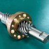 OD 18mm Lead 60mm Tr18x60 SUS304 Lead Screw And Brass Flange Nut