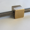 Diameter 14mm Lead 2mm Tr14x2 SUS304 Lead Screw And Brass Square Nut