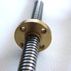Tr12x3 Stainless Steel Trapezoidal Lead Screw And Brass Flange Nut