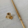 T16 Diameter 16mm Corrosion Resistance Tr16x3 Brass Lead Screw And Flange Nut