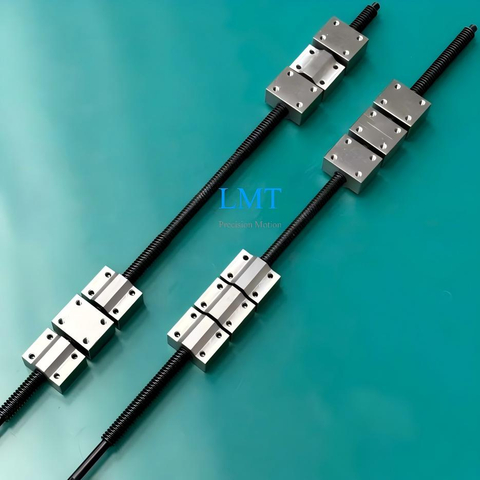 T8 Diameter 8mm Tr8x1 Tr8x2 Tr8x3 Right And Left Hand Thread Lead Screw And Square Nut