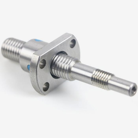 Diameter 14mm Pitch 2mm Custom Shaft End 1402 Ball Screw And Flange Nut