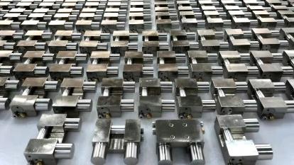 linear guide linear shaft clamping braking element