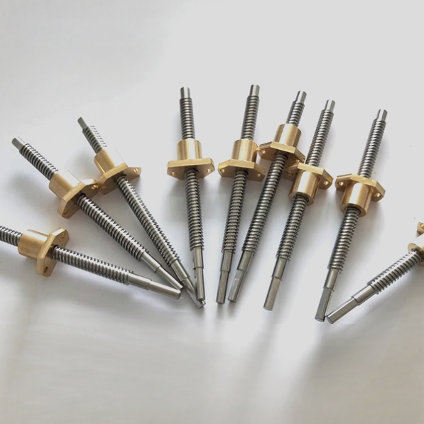 6.35x2.54 Dia 6.35mm Lead 2.54mm ACME Screw with Nut