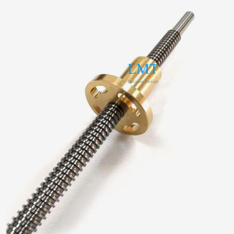 Tr12x3 ROHS Compliant Rolled Lead Screw with Copper Alloy Nut