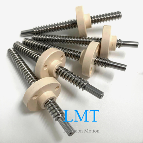 Tr10x6 ROHS Compliant Rolled Lead Screw with PEEK Nut