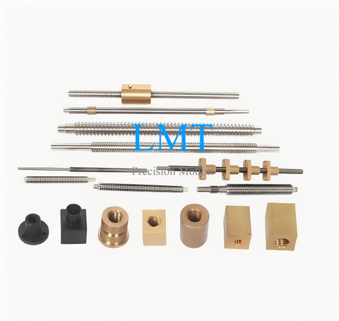 Tr4.5x0.8 Diameter 4.5mm Lead 0.8mm T4.5 Miniature Lead Screw with Nut ROHS Compliant 