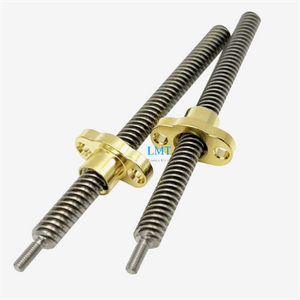 9.525x9.525 SUS304 ACME Lead Screw 2.38mm Pitch 4 Thread Starts with Bronze Nut ROHS Compliant