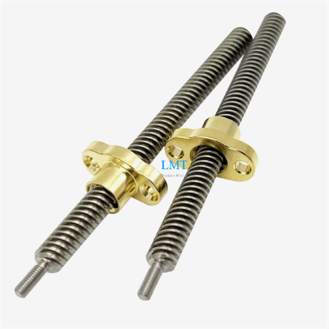 9.525x9.525 SUS304 ACME Lead Screw 2.38mm Pitch 4 Thread Starts with Bronze Nut ROHS Compliant