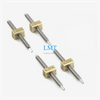 Tr4.5x1 Diameter 4.5mm Lead 1mm T4.5 Stainless Steel Lead Screw with Brass Nut 