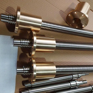 OD 36mm Pitch 6mm Tr36x6 T36x6 SS316 Lead Screw And Bronze Flange Nut