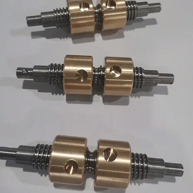 Diameter 12mm Lead 2.5mm Tr12x2.5 Bidirectional Lead Screw And Bronze Round Nut