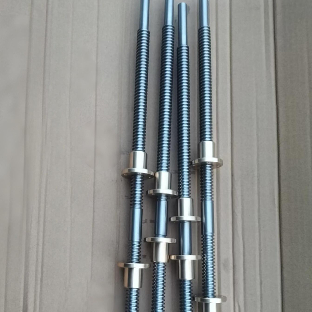 OD 16mm Lead 3mm Right And Left Hand Thread Tr16x3 Lead Screw And Bronze Flange Nut