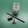 Diameter 6mm Pitch 1mm Miniature 0601 GCr15 Ball Screw And Flange Nut