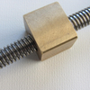 Diameter 14mm Lead 2mm Tr14x2 SUS304 Lead Screw And Brass Square Nut