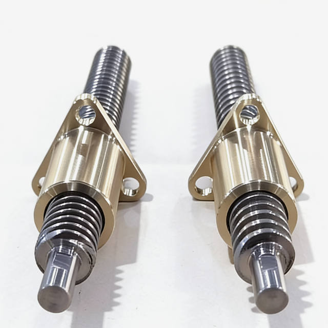 T14 Diameter 14mm Tr14x3 Tr14x6 SUS304 Lead Screw And Bronze Flange Nut