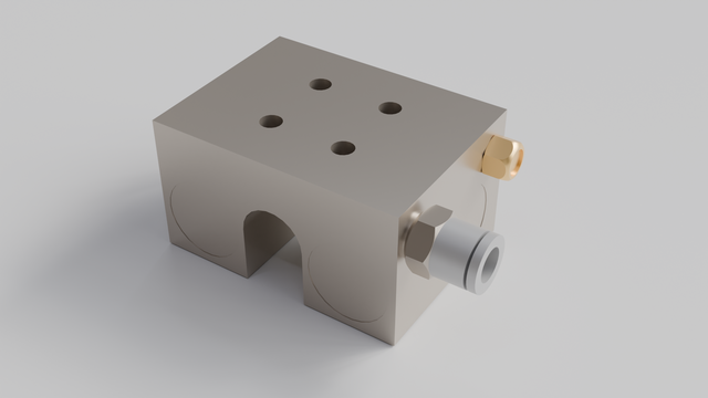 Pneumatic normally open linear shaft clamp