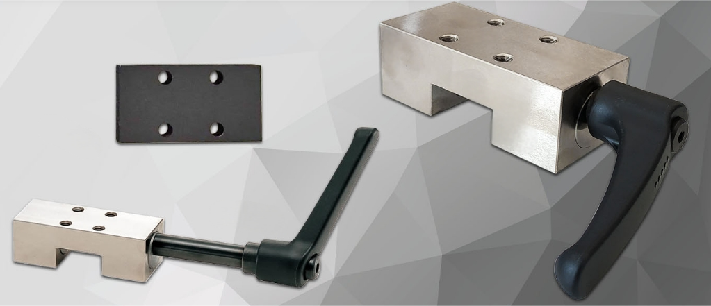 Manual linear guide clamping element