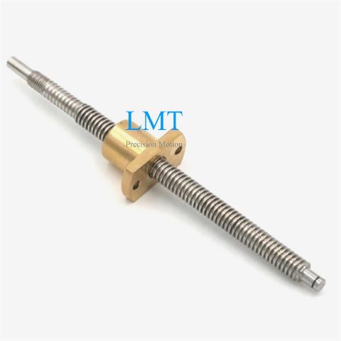 Tr8x2 Precision Rolled Lead Screw with Brass Flange Nut