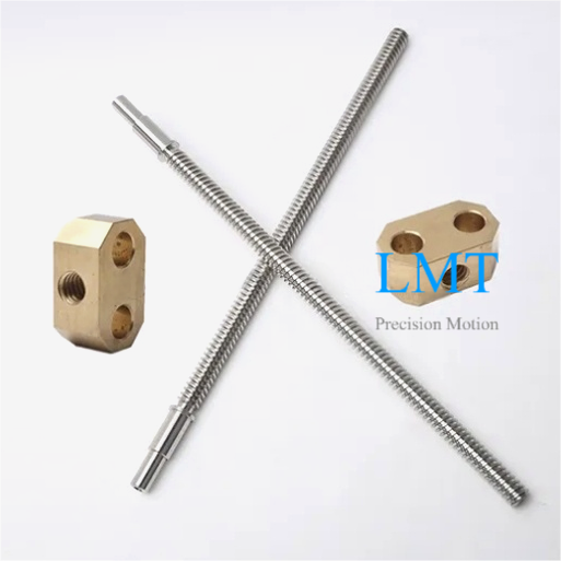 Tr4x2 ROHS Compliant Rolled Lead Screw with Copper Alloy Nut