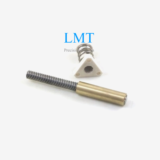 6.35x19.05 Diameter 6.35mm Lead 19.05mm ACME Lead Screw 8 Thread Starts with Anti-backlash Nut
