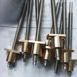 Diameter 12mm Lead 3mm Tr12x3 T12x3 SUS304 Lead Screw with Bronze Flange Nut