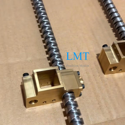 Diameter 40mm Lead 22mm S45C Level Winder Self-reversing Screw 40x22 And Brass Nut