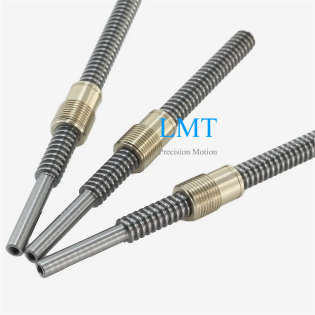 16mm Diameter 3mm Lead Tr16x3 Lead Screw And Bronze Threaded Mount Nut