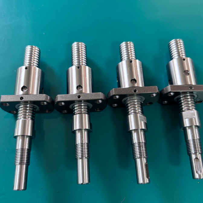 1202 Ball Screw 12mm Diameter 2mm Lead Custom Size with Single Flange Ball Nut