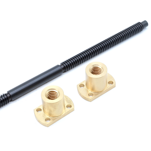 T8x4 Diameter 8mm Lead 4mm Bi-directional Lead Screw
