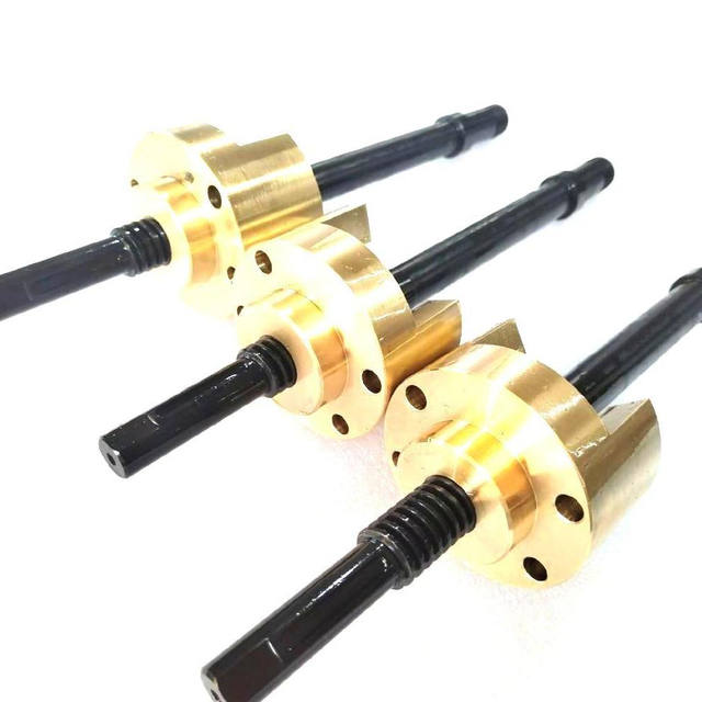 T6x1 Custom 6x1 Trapezoidal Lead Screw with Metal Nuts