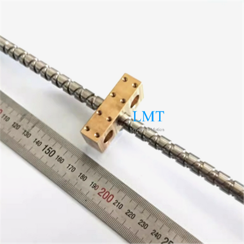 Diameter 10mm Pitch 10mm 10x10 Stainless Steel Self Reversing Screw with Brass Nut