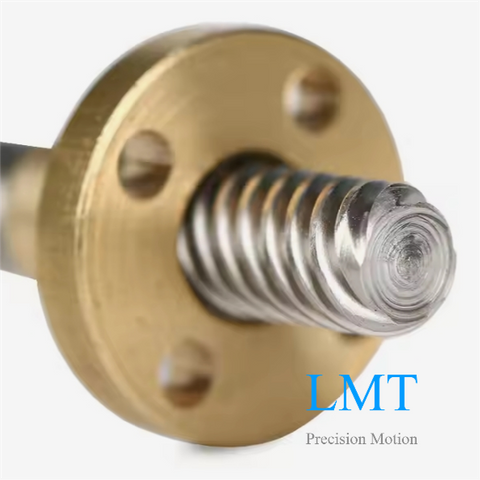Tr8x10 Rolled Lead Screw 2mm Pitch 5 Starts T8 with Flange Nut 