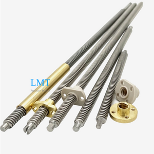 9.525mm Diameter 5.08mm Lead ACME Lead Screw 2.54mm Pitch 2 Thread Starts with Nut 