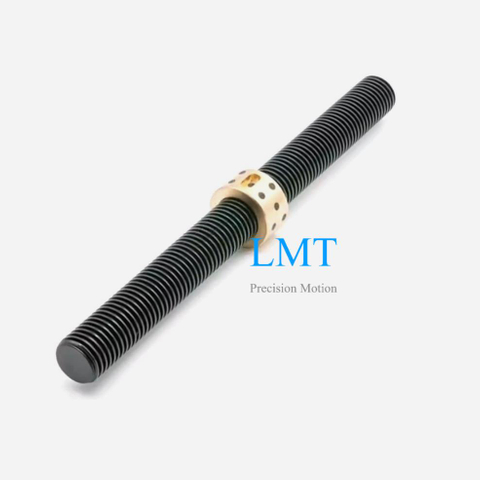 T18 18mm Diameter 2mm Lead Tr18x2 Lead Screw Pitch 2mm Single Thread Start with Nut