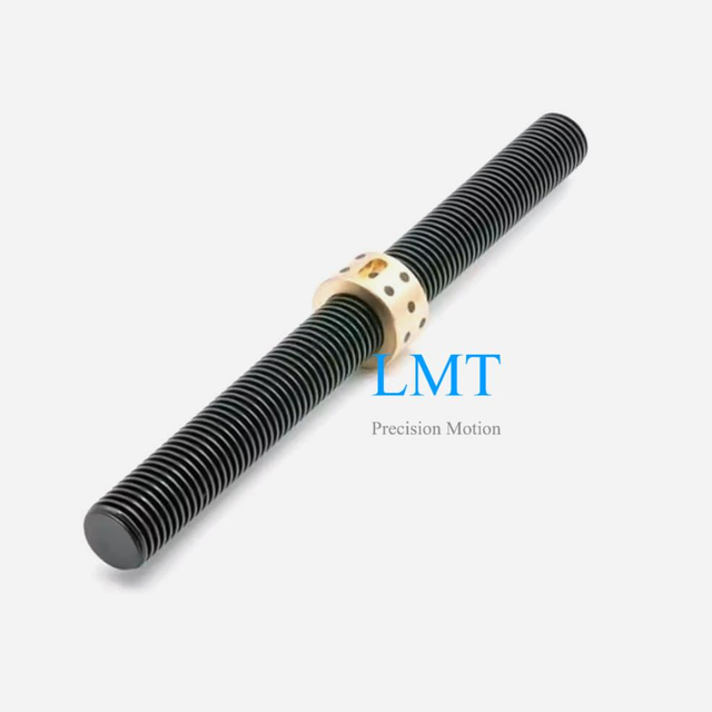 T18 18mm Diameter 2mm Lead Tr18x2 Lead Screw Pitch 2mm Single Thread Start with Nut