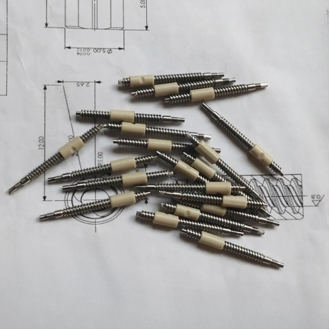 3.5mm Diameter 2.4mm Lead Tr3.5x2.4 SUS304 Lead Screw And PEEK Round Nut