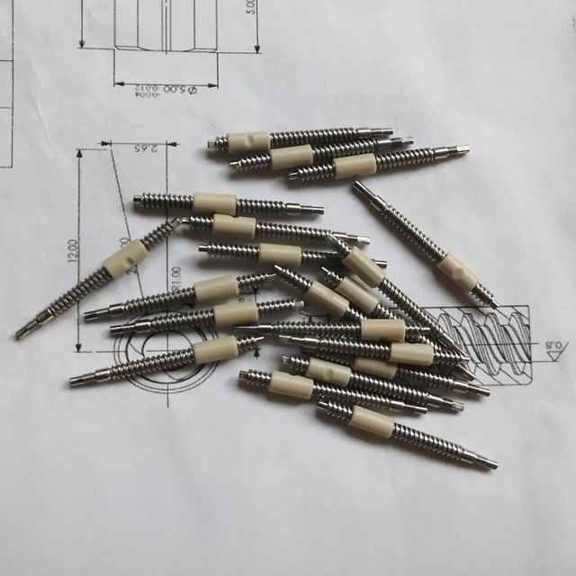 3.5mm Diameter 2.4mm Lead Tr3.5x2.4 SUS304 Lead Screw And PEEK Round Nut