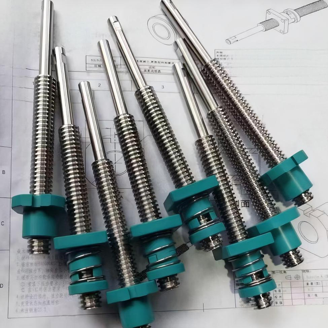 Tr10x2 T10x2 Precision Diameter 10mm Lead 2mm Lead Screw with Anti-backlash Nut