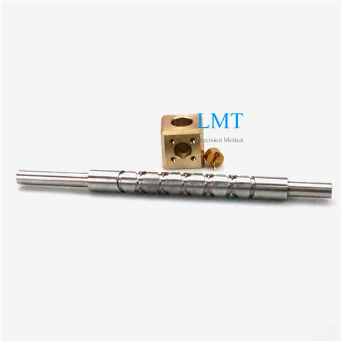 Diameter 12mm Pitch 12mm Stainless Steel 12x12 Self-reversing Screw And Brass Square Nut