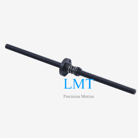 Diameter 6.35mm Lead 6.35mm Tr6.35x6.35 SUS304 Lead Screw And Anti-backlash Acetal Nut