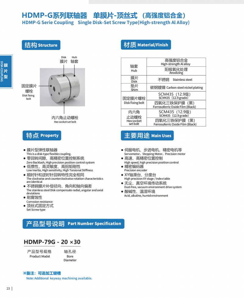HDMP-G Series Coupling