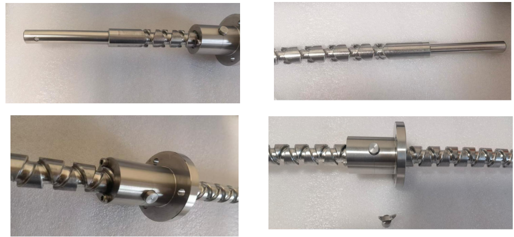 Details of the self reversing screw