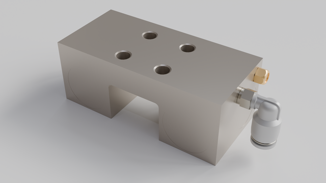 Pneumatic normally open ball guide clamping