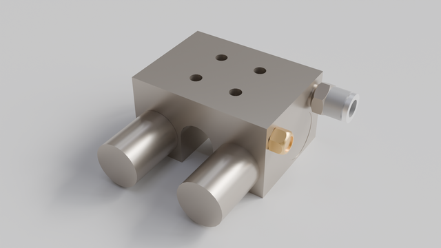 Pneumatic normally close linear shaft clamping and braking