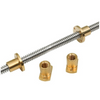 Diameter 10mm Lead 2mm T10x2 Bi-directional Lead Screw