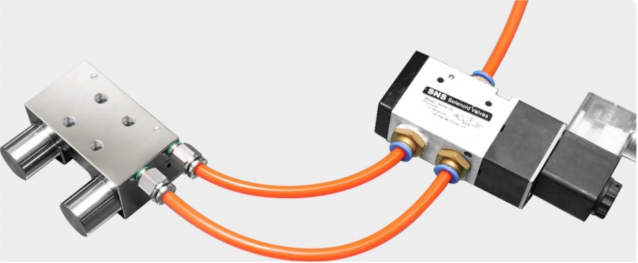 Pneumatic normally closed standard series rail clamp opening air pressure