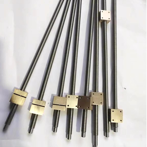 Tr10x4 Smooth Trapezoidal Lead Screw with 10x4 Nut