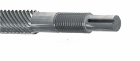 Lead screw shaft end machining Fixed Journal with keyeay